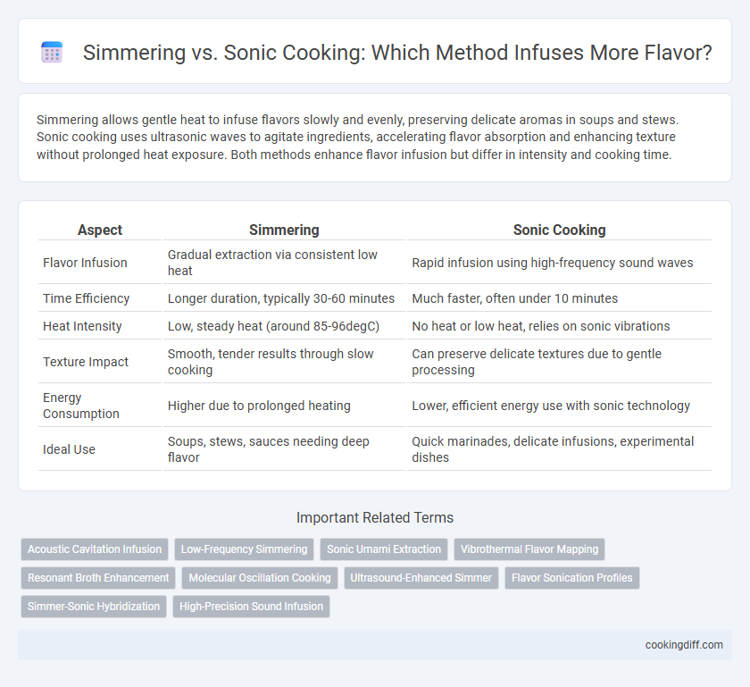 Simmering vs. Sonic Cooking: Which Method Infuses More Flavor?