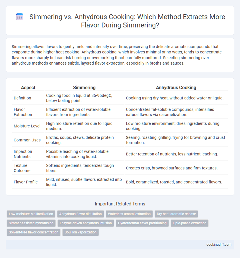 Simmering vs. Anhydrous Cooking: Which Method Extracts More Flavor During Simmering?