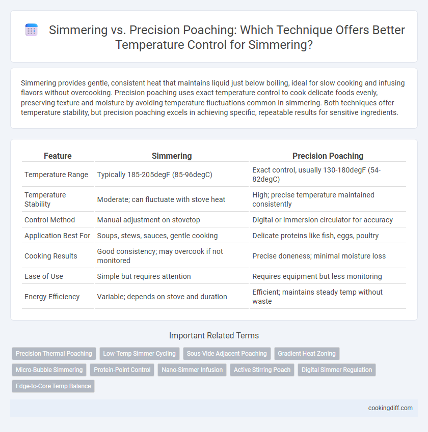 Simmering vs. Precision Poaching: Which Technique Offers Better Temperature Control for Simmering?