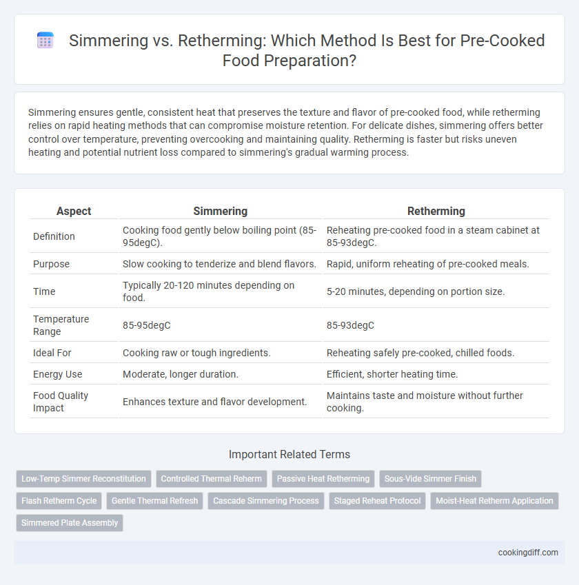 Simmering vs. Retherming: Which Method Is Best for Pre-Cooked Food Preparation?