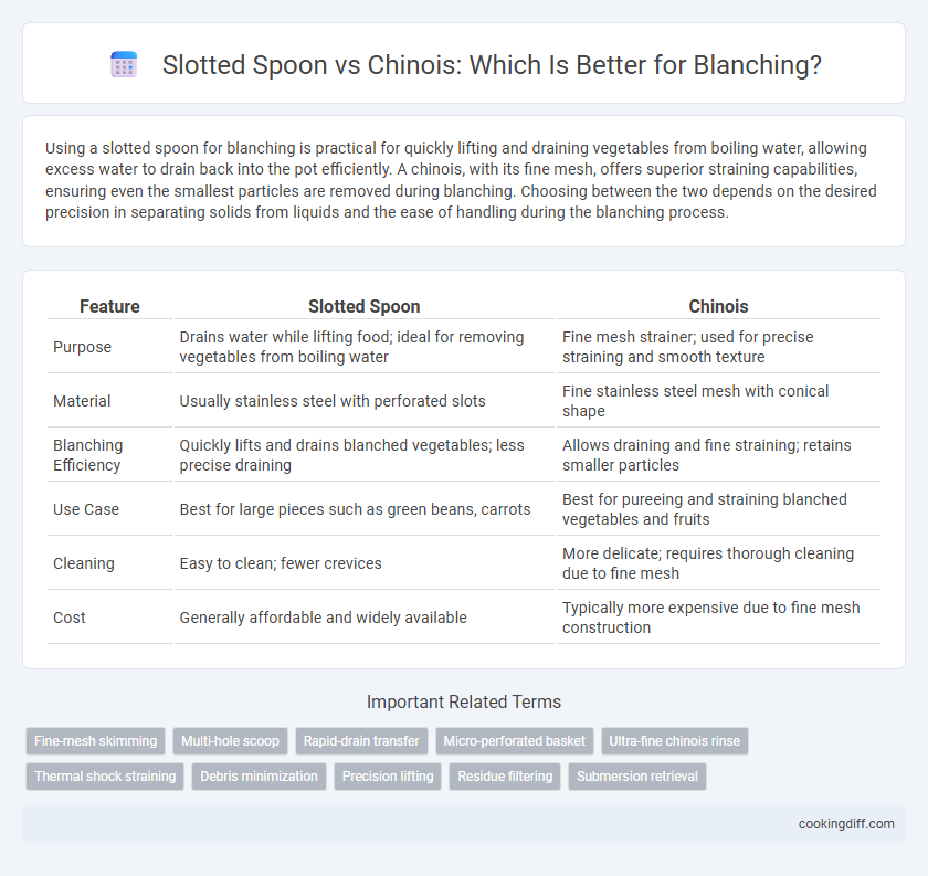 Slotted Spoon vs Chinois: Which Is Better for Blanching?