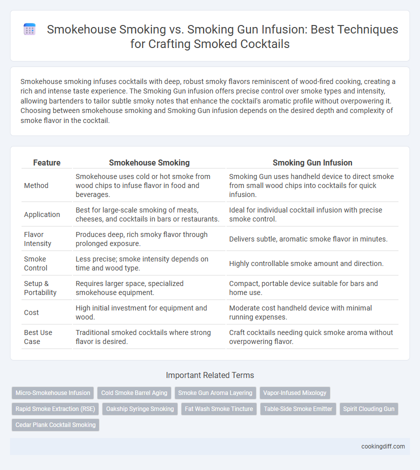 Smokehouse Smoking vs. Smoking Gun Infusion: Best Techniques for Crafting Smoked Cocktails