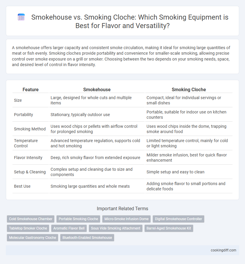 Smokehouse vs. Smoking Cloche: Which Smoking Equipment is Best for Flavor and Versatility?