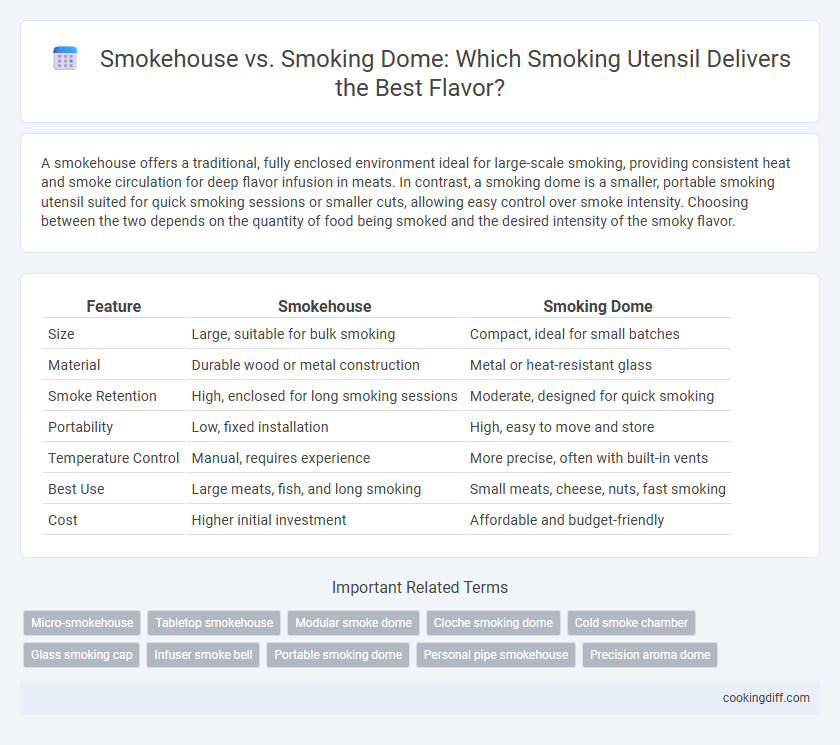 Smokehouse vs. Smoking Dome: Which Smoking Utensil Delivers the Best Flavor?
