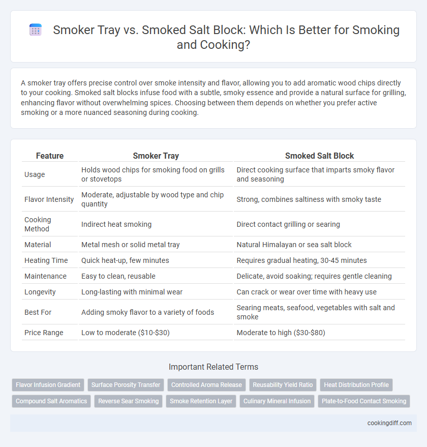 Smoker Tray vs. Smoked Salt Block: Which Is Better for Smoking and Cooking?
