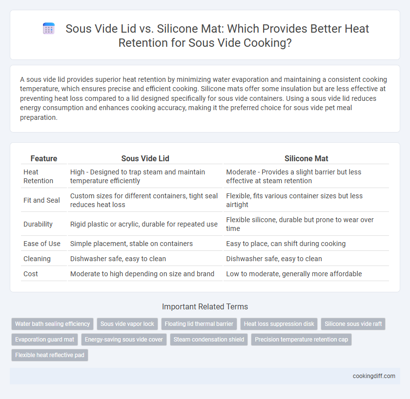 Sous Vide Lid vs. Silicone Mat: Which Provides Better Heat Retention for Sous Vide Cooking?