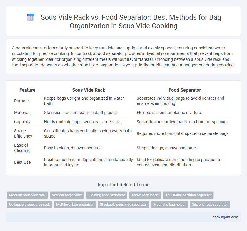 Sous Vide Rack vs. Food Separator: Best Methods for Bag Organization in Sous Vide Cooking
