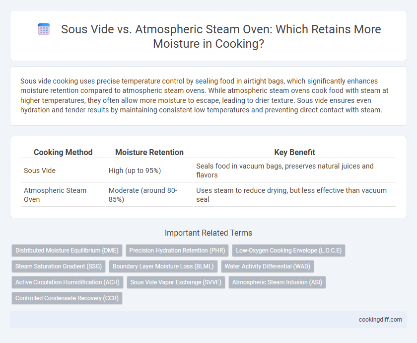 Sous Vide vs. Atmospheric Steam Oven: Which Retains More Moisture in Cooking?