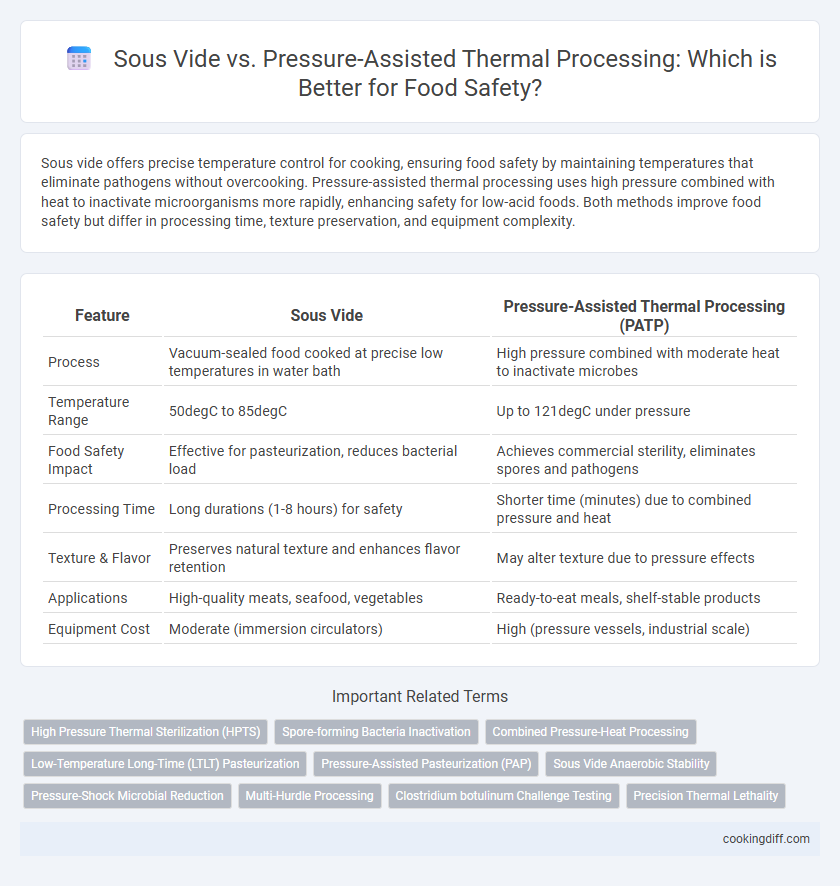 Sous Vide vs. Pressure-Assisted Thermal Processing: Which is Better for Food Safety?