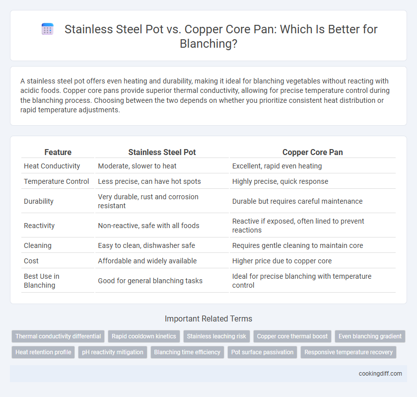 Stainless Steel Pot vs. Copper Core Pan: Which Is Better for Blanching?