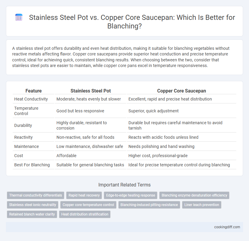 Stainless Steel Pot vs. Copper Core Saucepan: Which Is Better for Blanching?