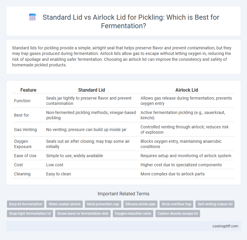 Standard Lid vs Airlock Lid for Pickling: Which is Best for Fermentation?