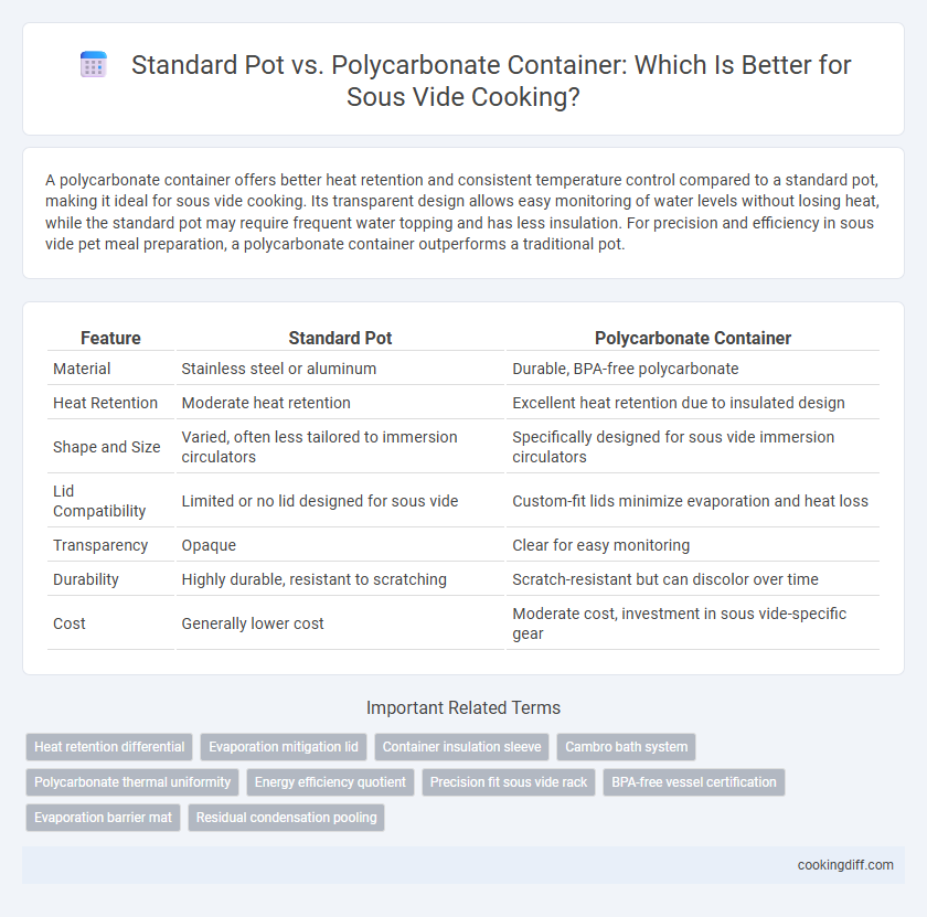Standard Pot vs. Polycarbonate Container: Which Is Better for Sous Vide Cooking?