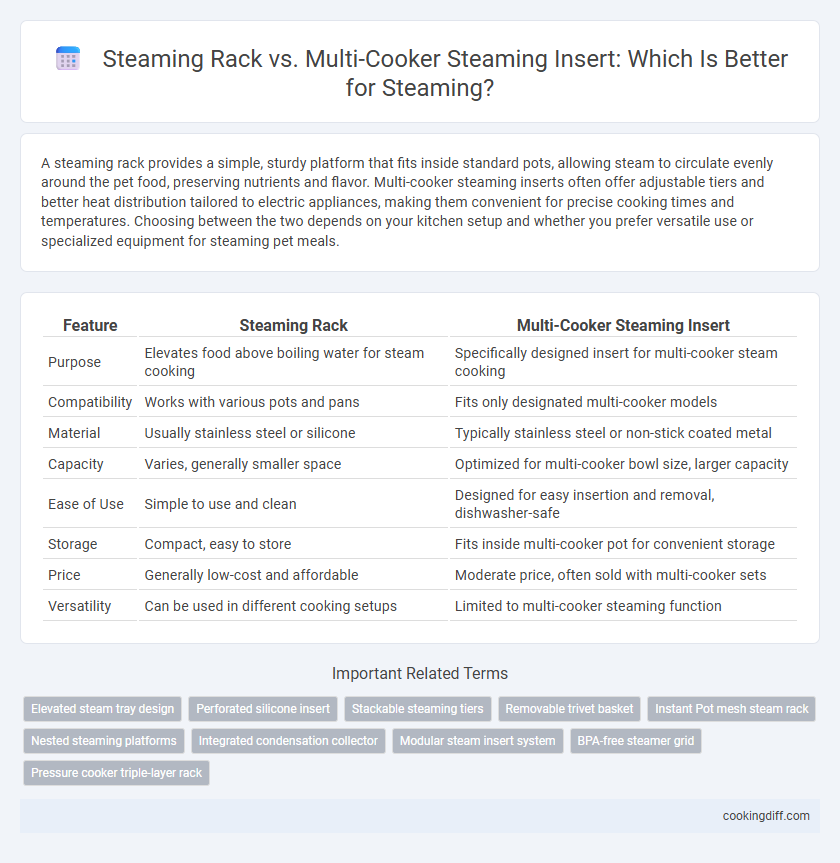 Steaming Rack vs. Multi-Cooker Steaming Insert: Which Is Better for Steaming?