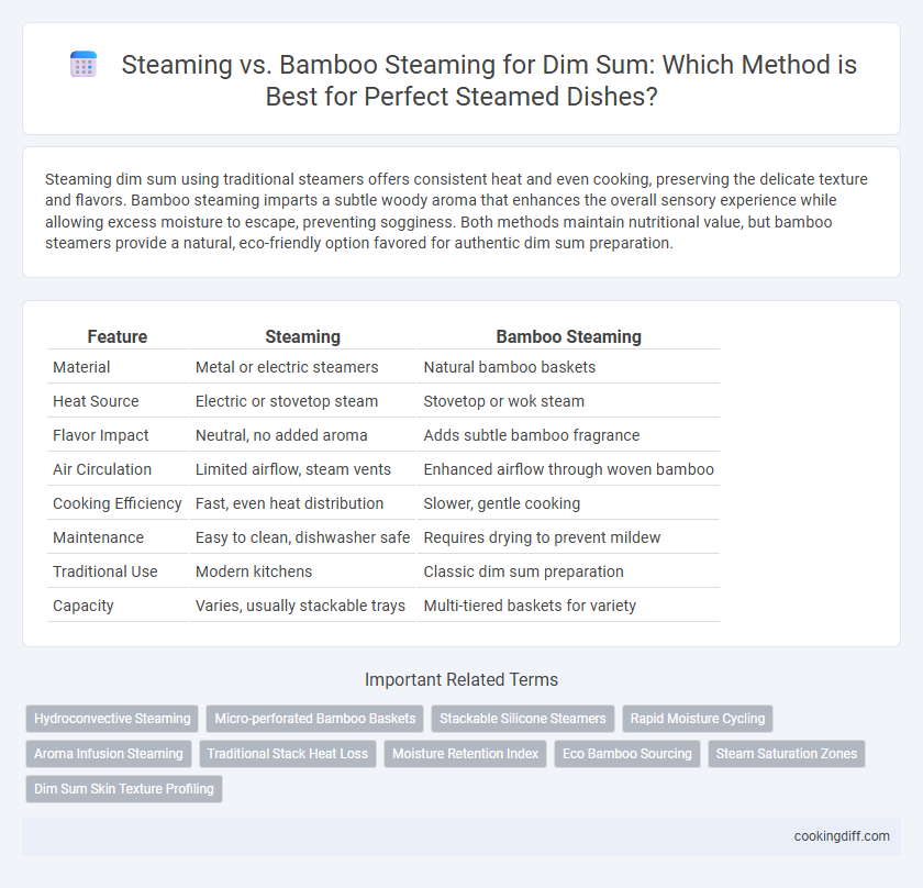 Steaming vs. Bamboo Steaming for Dim Sum: Which Method is Best for Perfect Steamed Dishes?