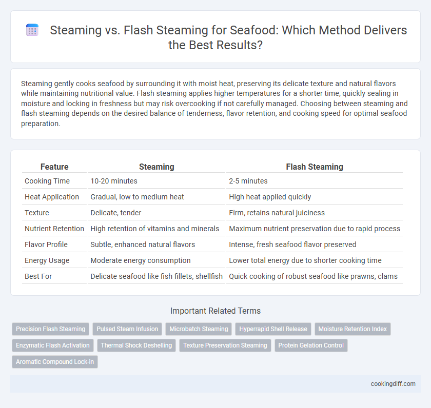 Steaming vs. Flash Steaming for Seafood: Which Method Delivers the Best Results?