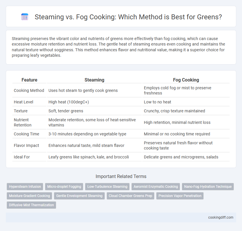 Steaming vs. Fog Cooking: Which Method is Best for Greens?