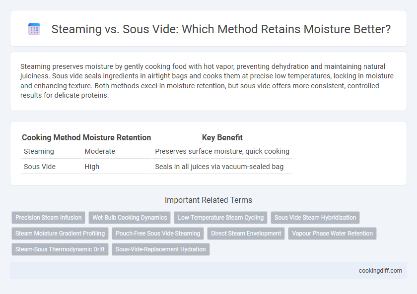 Steaming vs. Sous Vide: Which Method Retains Moisture Better?