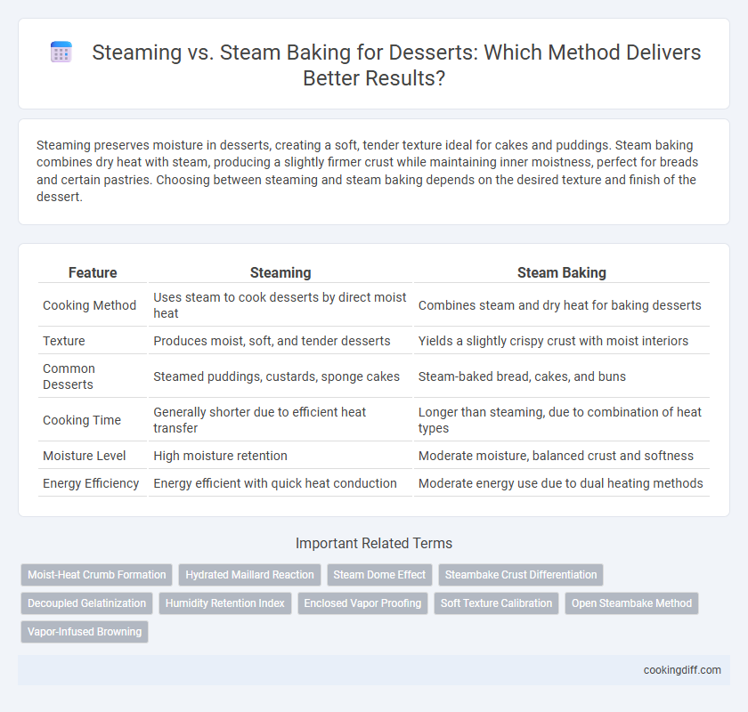 Steaming vs. Steam Baking for Desserts: Which Method Delivers Better Results?
