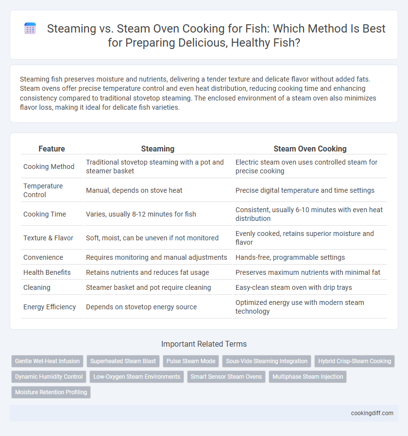 Steaming vs. Steam Oven Cooking for Fish: Which Method Is Best for Preparing Delicious, Healthy Fish?
