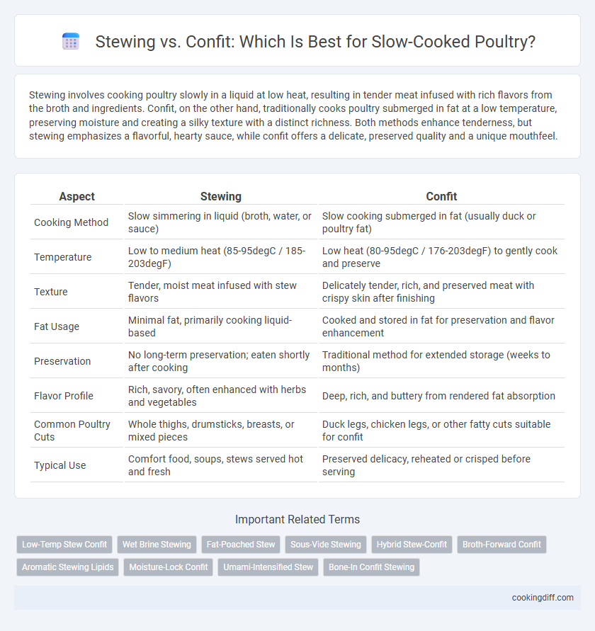 Stewing vs. Confit: Which Is Best for Slow-Cooked Poultry?