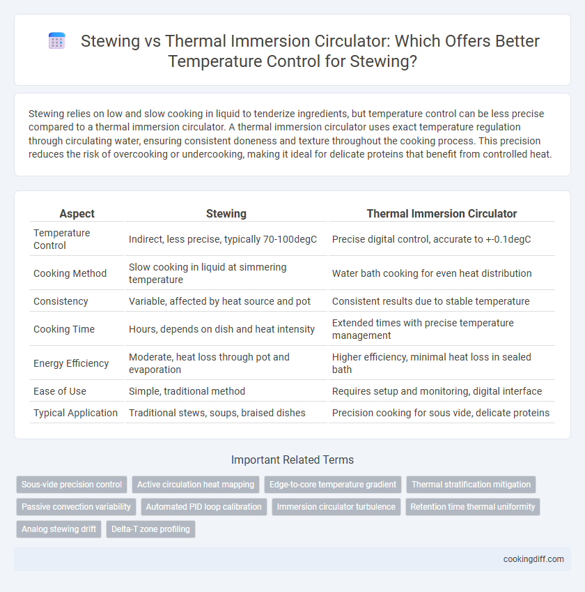 Stewing vs Thermal Immersion Circulator: Which Offers Better Temperature Control for Stewing?