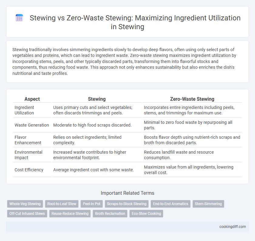 Stewing vs Zero-Waste Stewing: Maximizing Ingredient Utilization in Stewing
