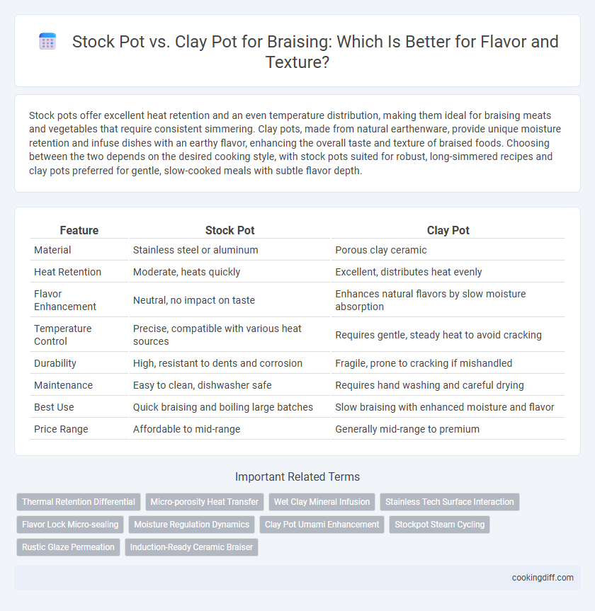 Stock Pot vs. Clay Pot for Braising: Which Is Better for Flavor and Texture?