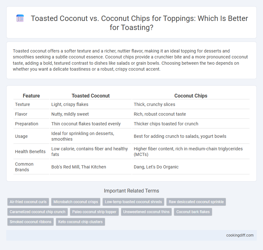 Toasted Coconut vs. Coconut Chips for Toppings: Which Is Better for Toasting?