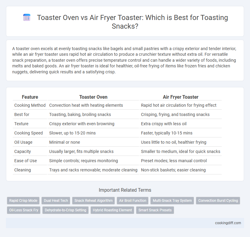 Toaster Oven vs Air Fryer Toaster: Which is Best for Toasting Snacks?
