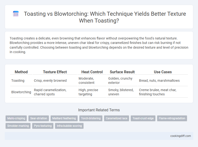 Toasting vs Blowtorching: Which Technique Yields Better Texture When Toasting?