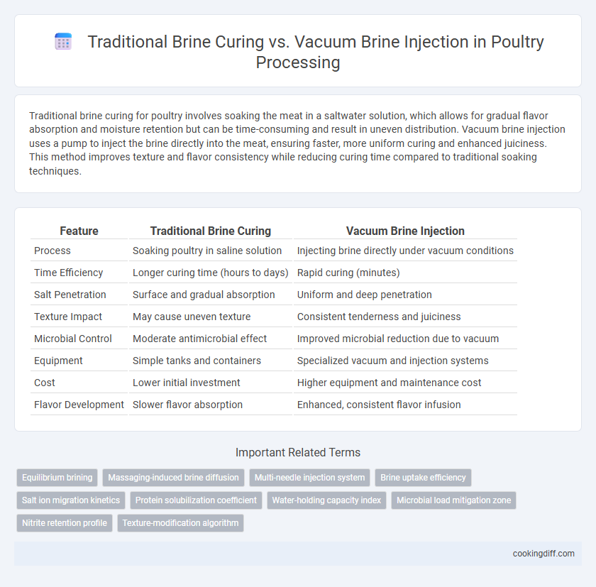 Traditional Brine Curing vs. Vacuum Brine Injection in Poultry Processing