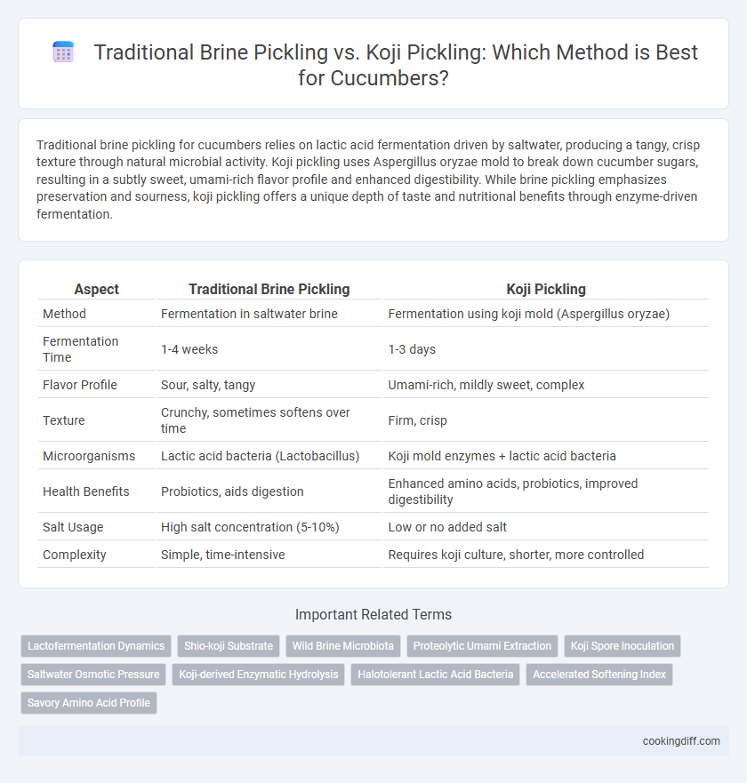 Traditional Brine Pickling vs. Koji Pickling: Which Method is Best for Cucumbers?