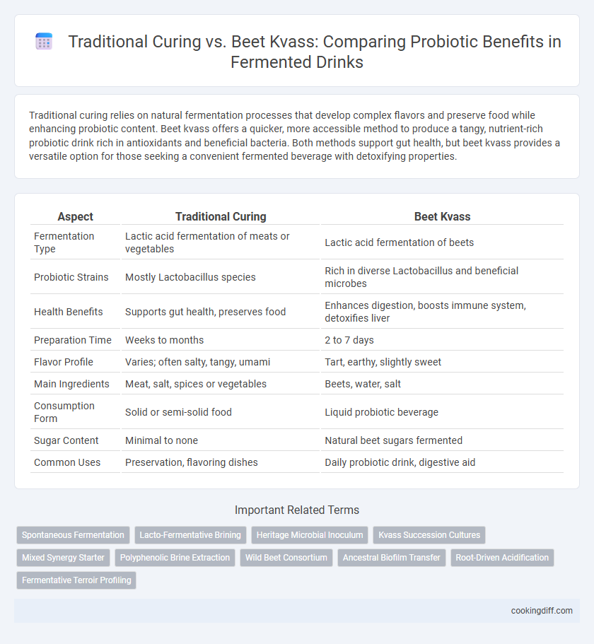 Traditional Curing vs. Beet Kvass: Comparing Probiotic Benefits in Fermented Drinks