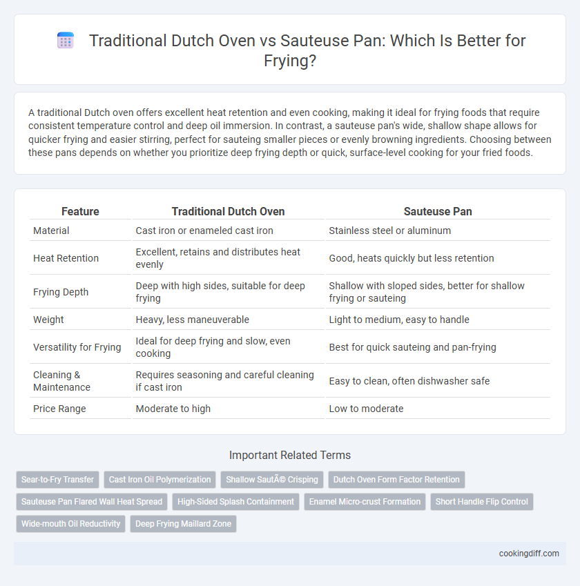 Traditional Dutch Oven vs Sauteuse Pan: Which Is Better for Frying?