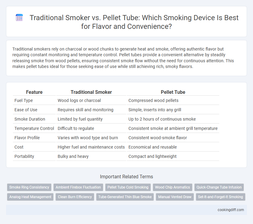Traditional Smoker vs. Pellet Tube: Which Smoking Device Is Best for Flavor and Convenience?