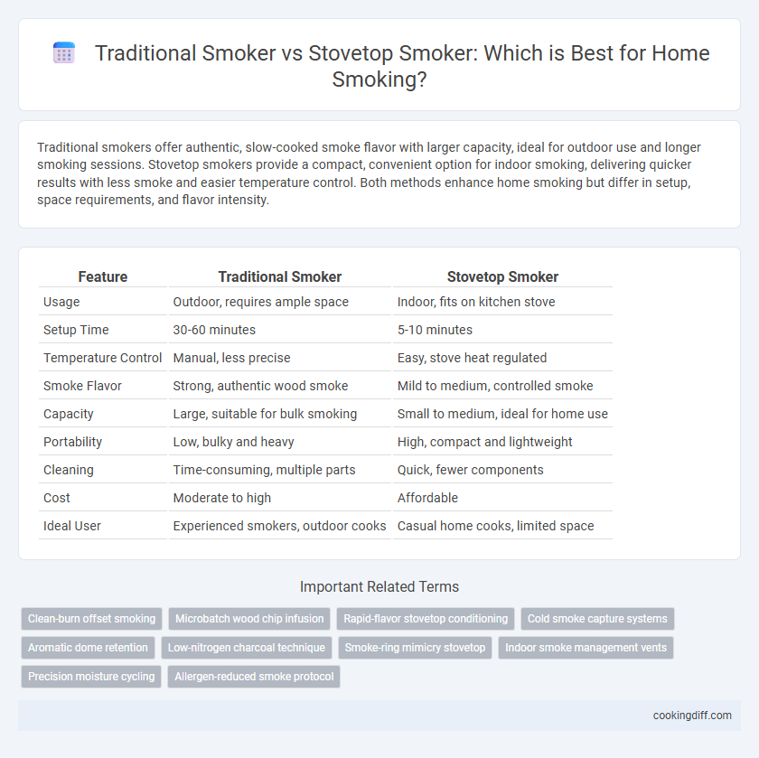 Traditional Smoker vs Stovetop Smoker: Which is Best for Home Smoking?