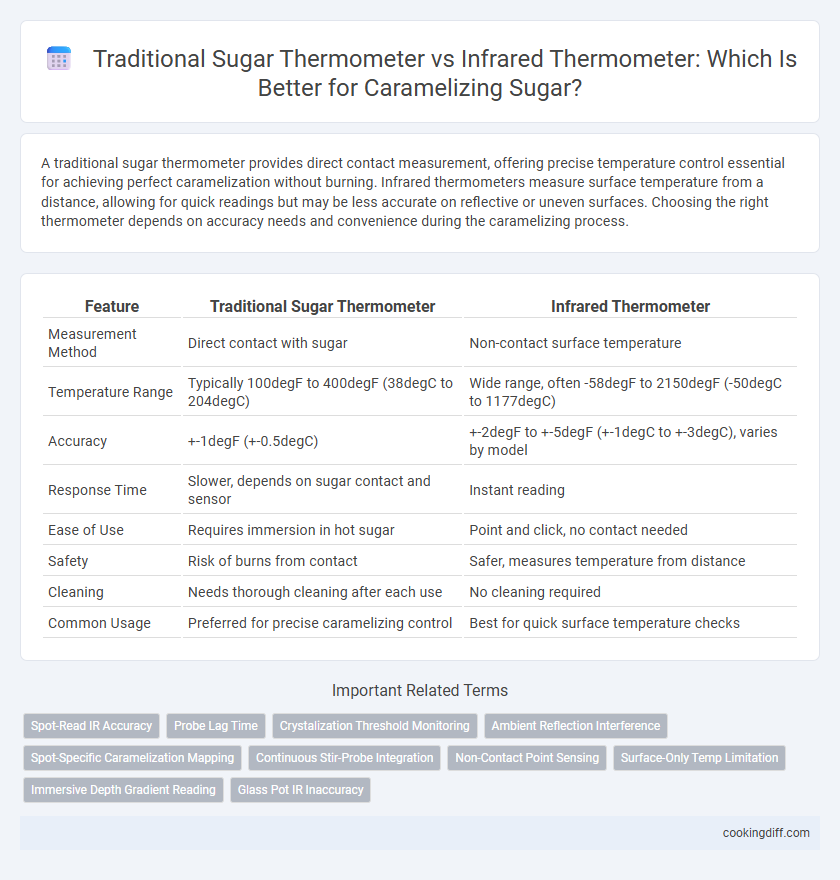 Traditional Sugar Thermometer vs Infrared Thermometer: Which Is Better for Caramelizing Sugar?