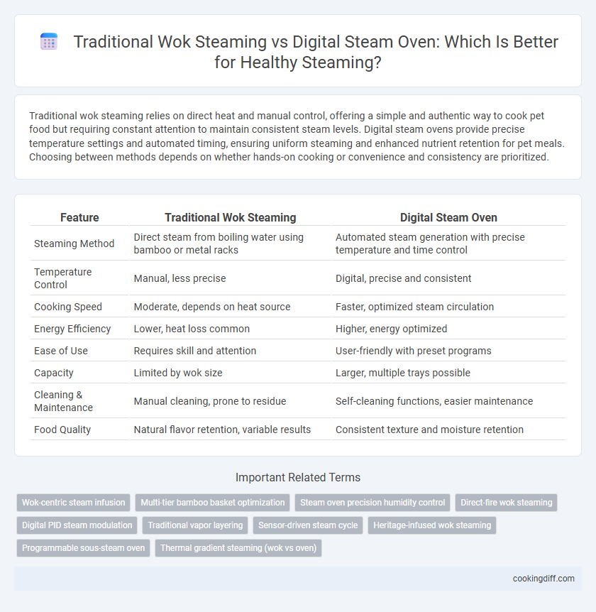 Traditional Wok Steaming vs Digital Steam Oven: Which Is Better for Healthy Steaming?