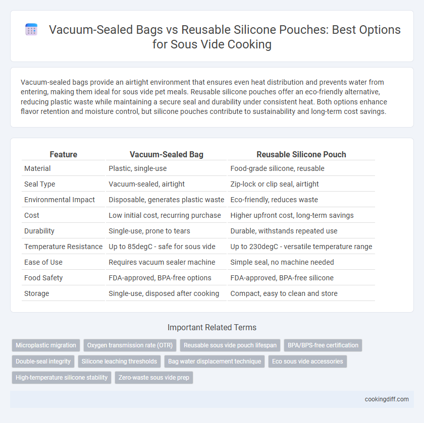 Vacuum-Sealed Bags vs Reusable Silicone Pouches: Best Options for Sous Vide Cooking