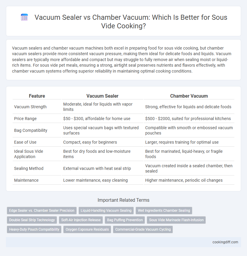 Vacuum Sealer vs Chamber Vacuum: Which Is Better for Sous Vide Cooking?