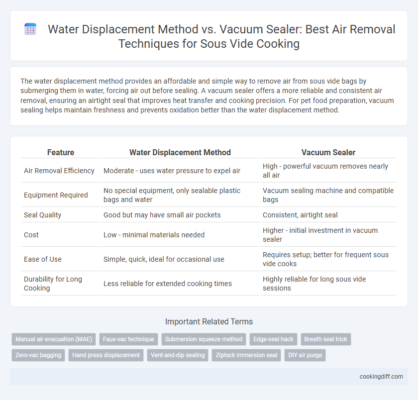 Water Displacement Method vs. Vacuum Sealer: Best Air Removal Techniques for Sous Vide Cooking