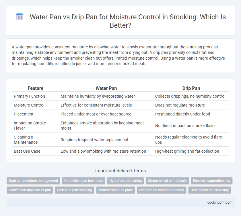 Water Pan vs Drip Pan for Moisture Control in Smoking: Which Is Better?