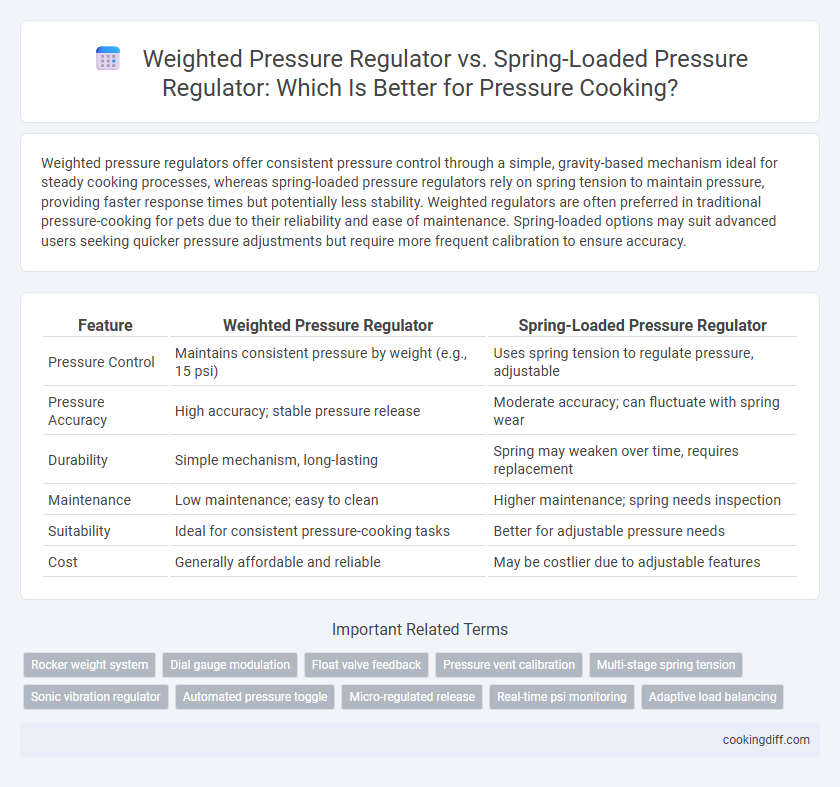 Weighted Pressure Regulator vs. Spring-Loaded Pressure Regulator: Which Is Better for Pressure Cooking?