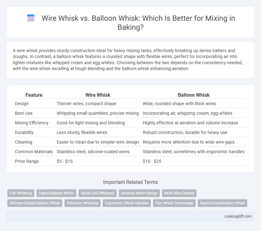 Wire Whisk vs. Balloon Whisk: Which Is Better for Mixing in Baking?