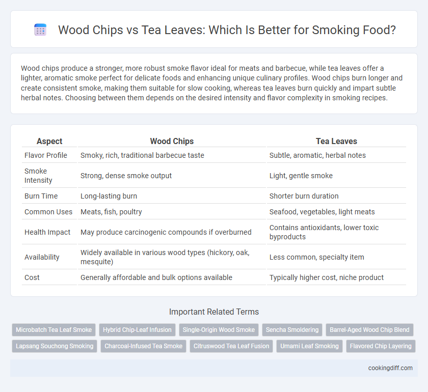 Wood Chips vs Tea Leaves: Which Is Better for Smoking Food?