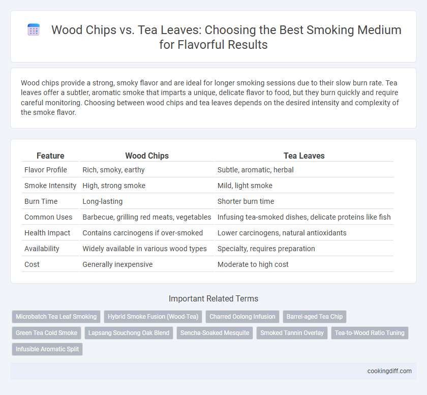 Wood Chips vs. Tea Leaves: Choosing the Best Smoking Medium for Flavorful Results