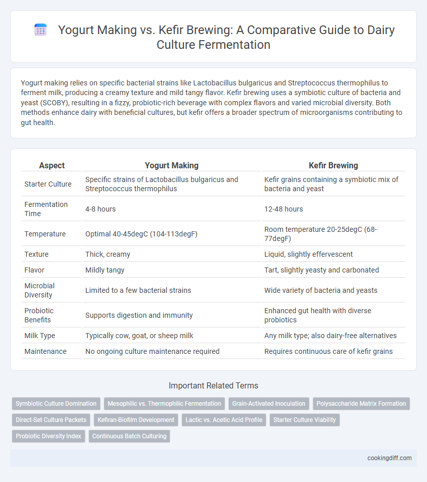 Yogurt Making vs. Kefir Brewing: A Comparative Guide to Dairy Culture Fermentation