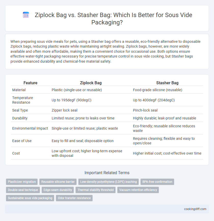 Ziplock Bag vs. Stasher Bag: Which Is Better for Sous Vide Packaging?