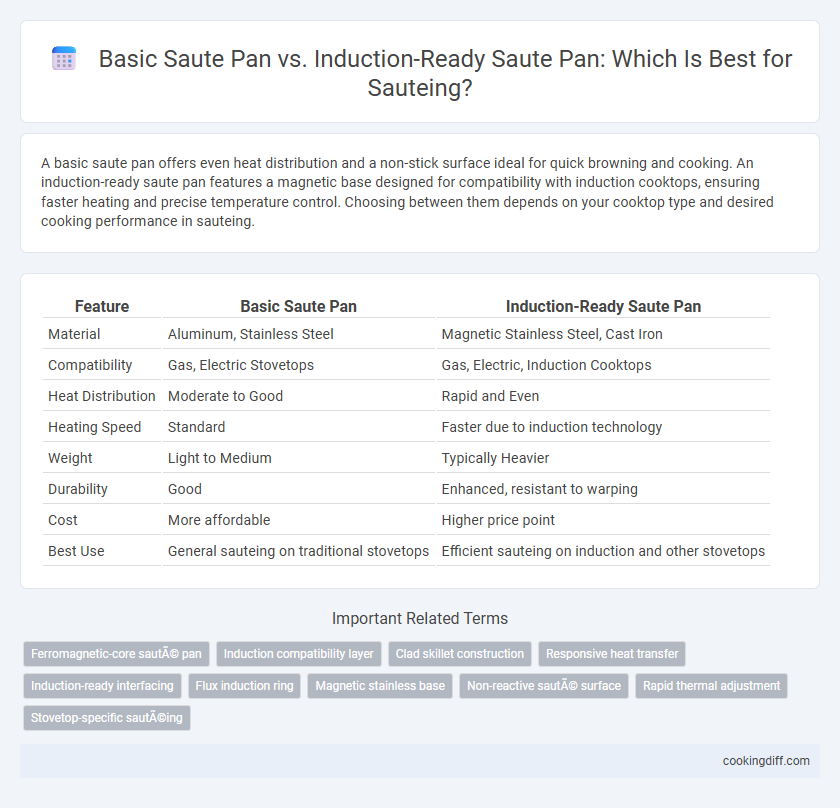 Basic Saute Pan vs. Induction-Ready Saute Pan: Which Is Best for Sauteing?